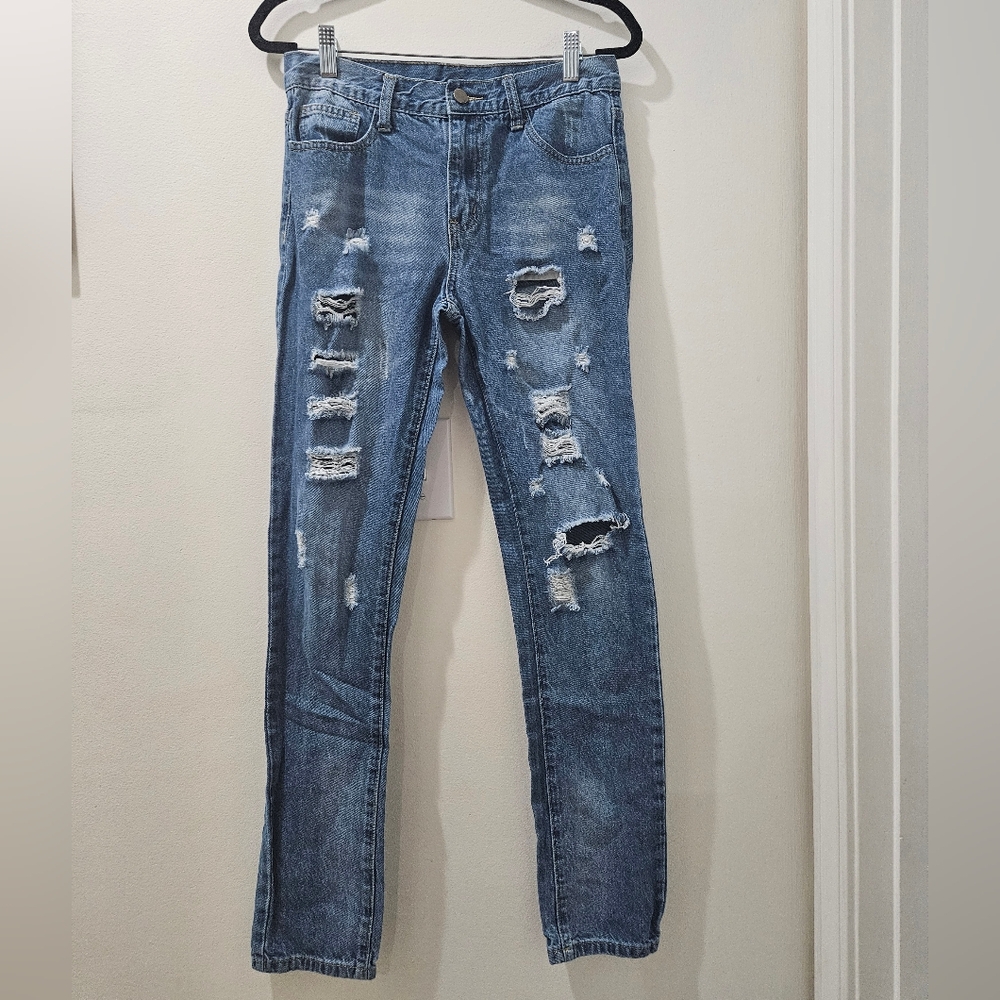 Designed To Be Ripped Jeans, EUC, Size 16 Boys, Unknown Brand